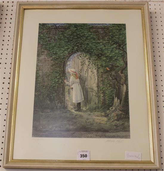 Graham Rust The Secret Garden Limited edition signed print